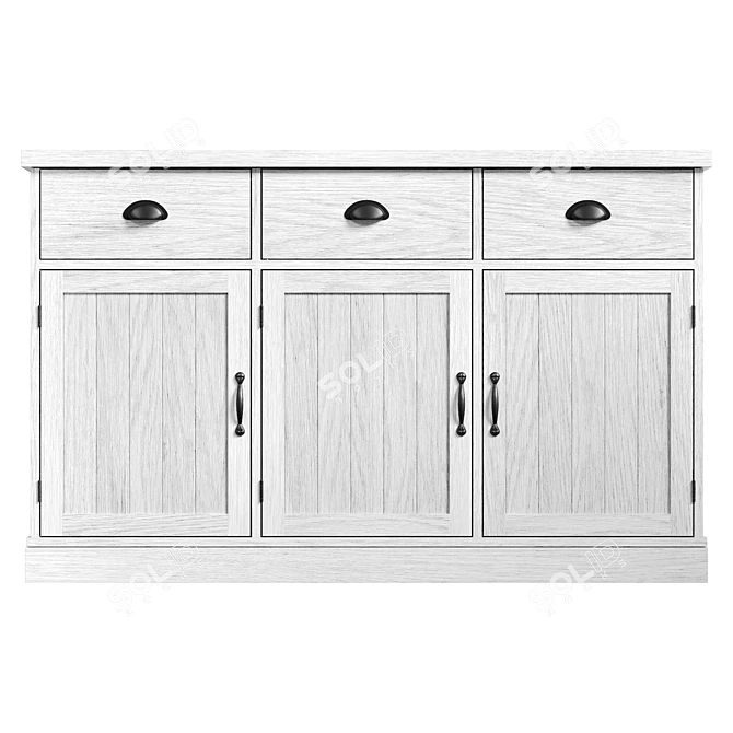 No translation needed, here is a unique title for the product:

Elegant Sharlene Accent Cabinet 3D model image 2