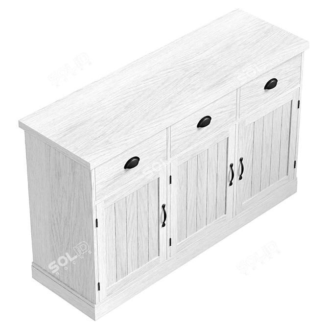 No translation needed, here is a unique title for the product:

Elegant Sharlene Accent Cabinet 3D model image 5