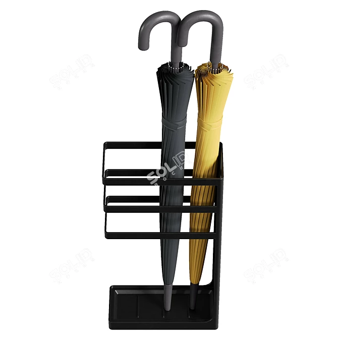 Yamazaki Steel Umbrella Holder 3D model image 3
