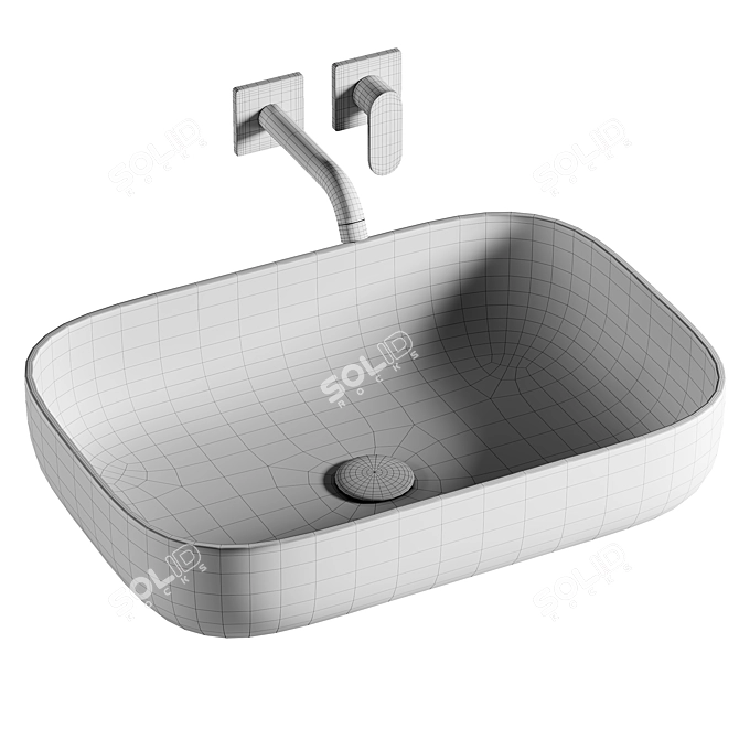 Sleek Metamorfosi 3D Sink 3D model image 4