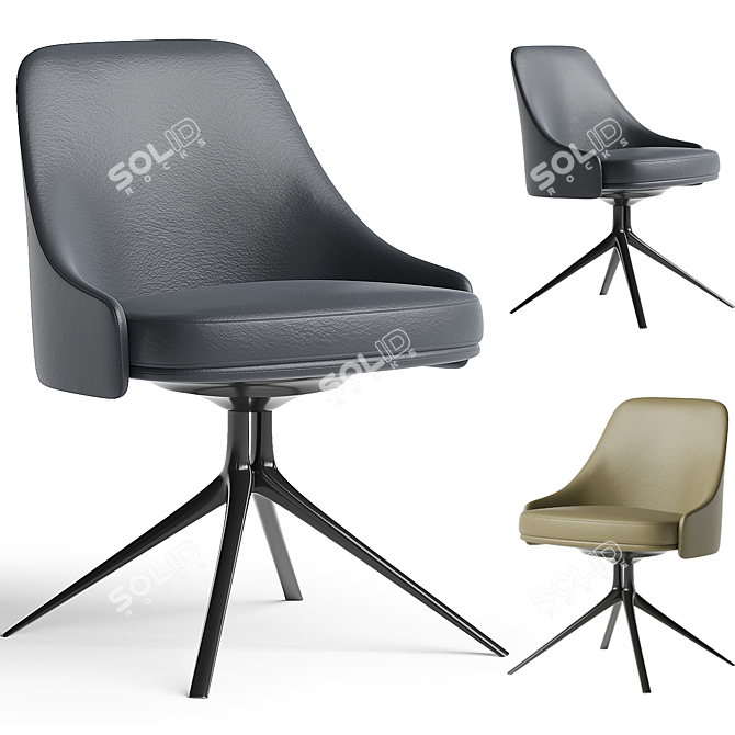 Poliform Stanford Bridge Armchair: Modern Design 3D model image 1