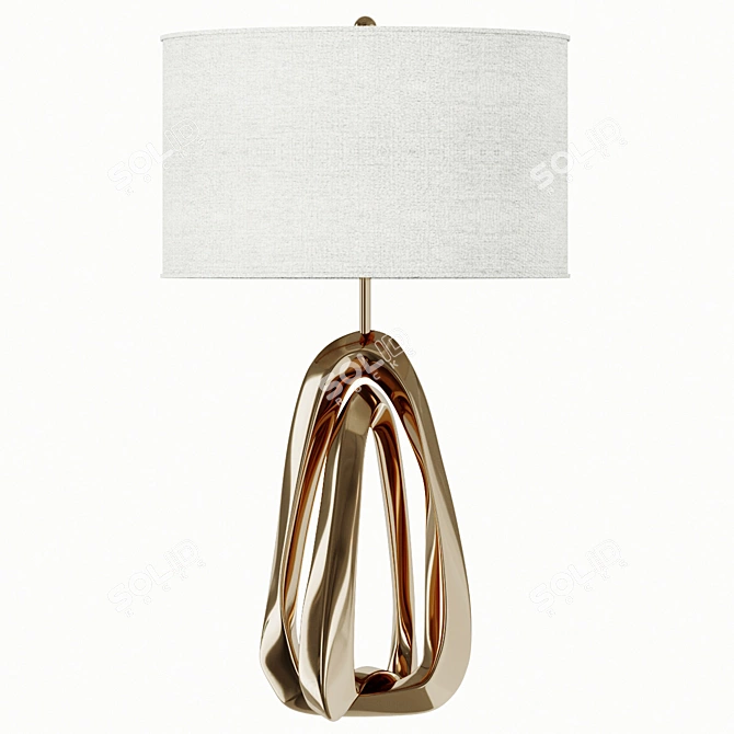 Sculptural Amorphic Table Lamp 3D model image 1