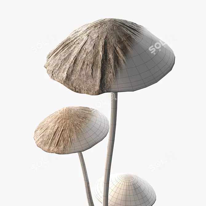  Mushroom Floor Lamp. Unique Design 3D model image 3