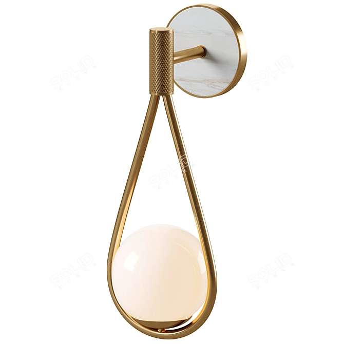 Elegant Saint Moritz Wall Sconce 3D model image 2