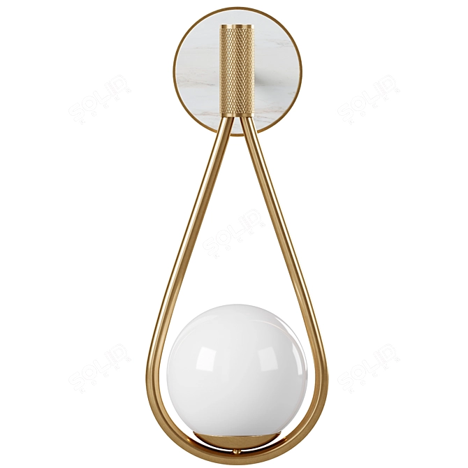 Elegant Saint Moritz Wall Sconce 3D model image 3