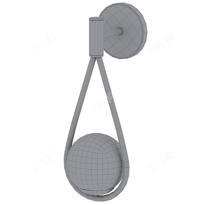 Elegant Saint Moritz Wall Sconce 3D model image 5