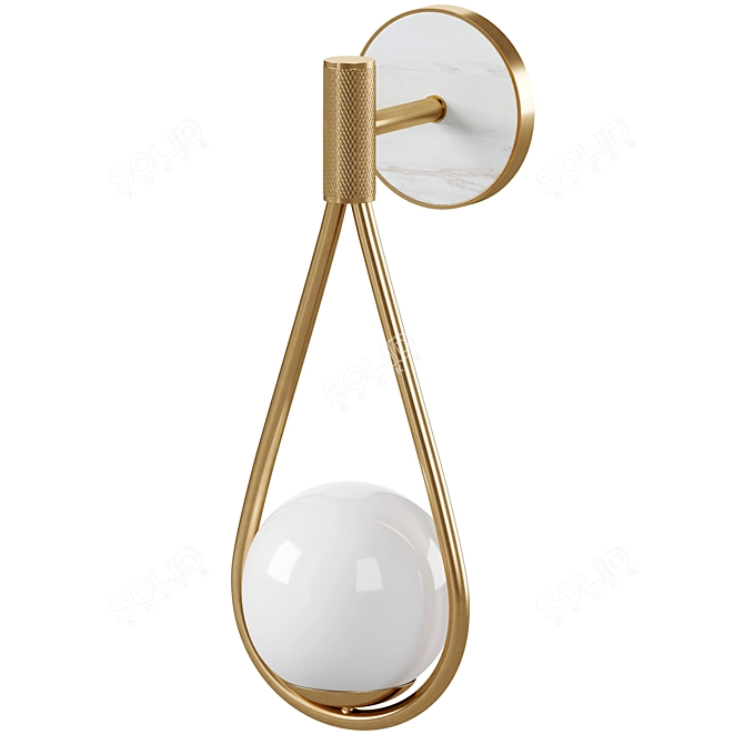 Elegant Saint Moritz Wall Sconce 3D model image 6