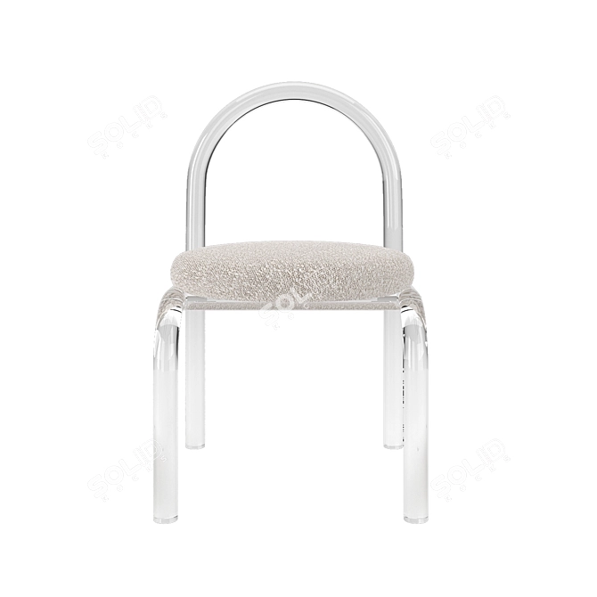 Luxury Acrylic Ghost Chair 3D model image 2