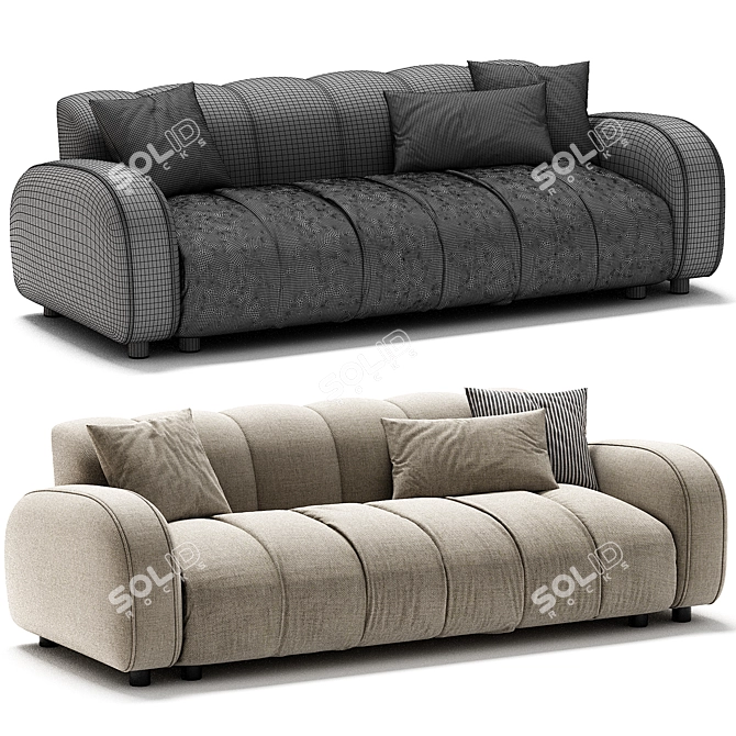 Renzo Ranch Sofa, Modern Design 3D model image 4