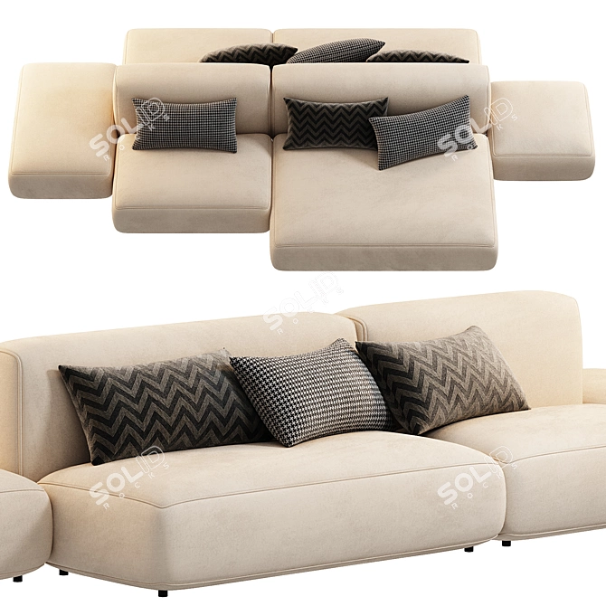 Modular Sofa Lema Cloud 3D model image 2