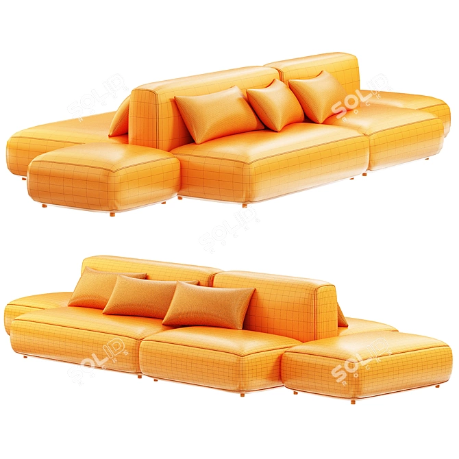 Modular Sofa Lema Cloud 3D model image 5