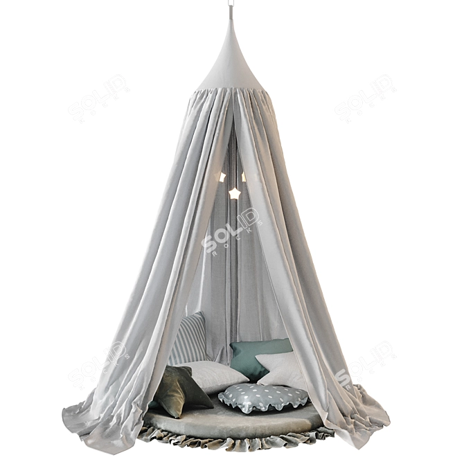 Kid's Canopy with Play Rug 3D model image 3