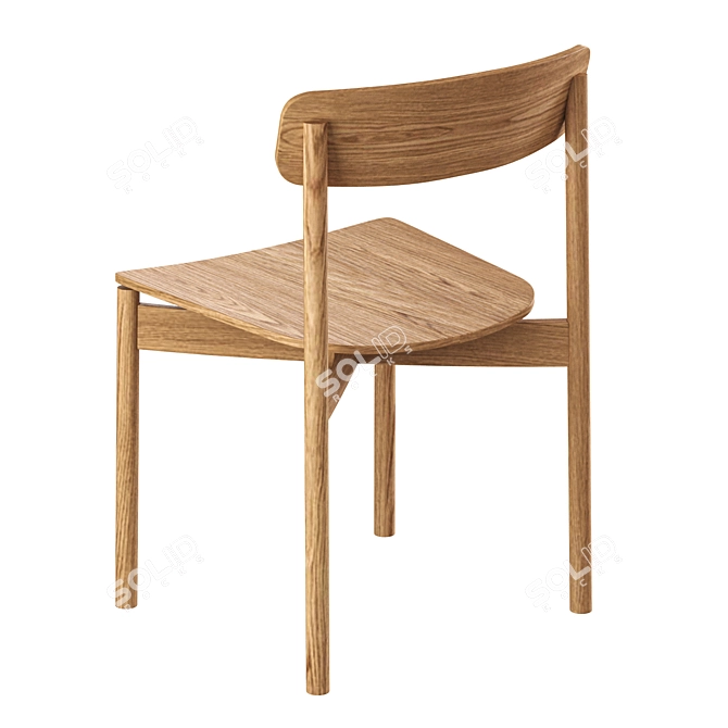 Modern Scandinavian Design Chair 3D model image 2