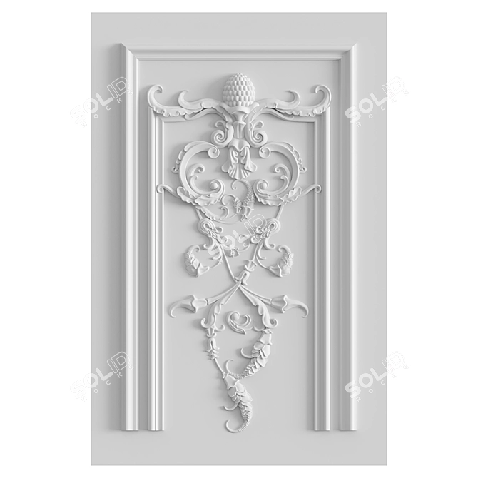 Flush Mounted Decorative Insert №110 3D model image 1