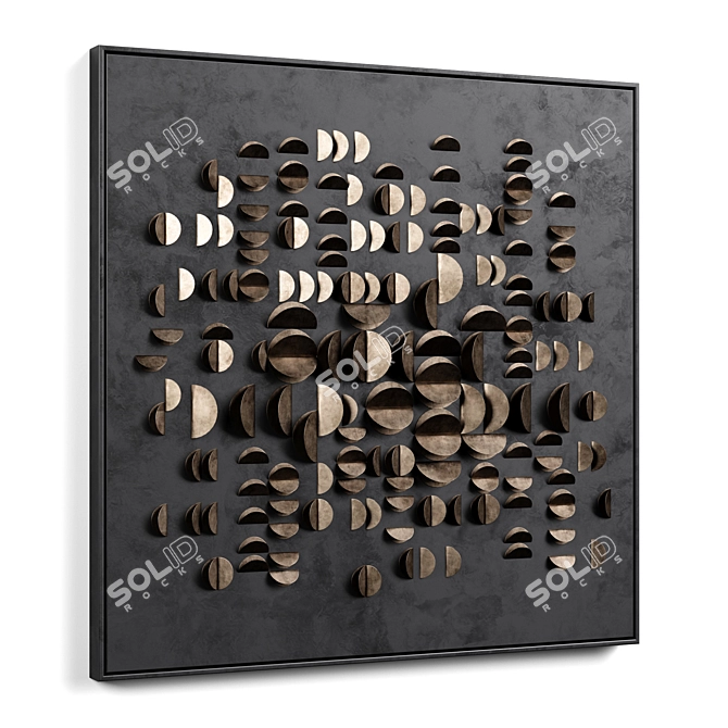 Modern Wall Art Decor Set 3D model image 2