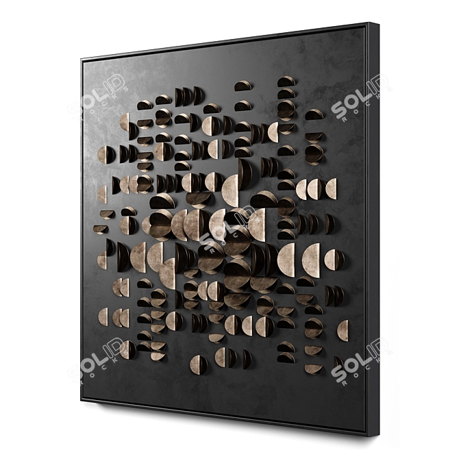 Modern Wall Art Decor Set 3D model image 3