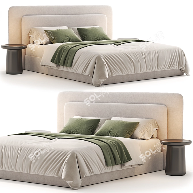 Marian Bed Vray Corona Download 3D model image 1