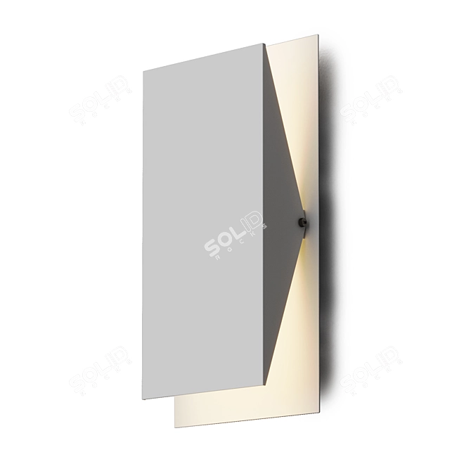 Modern Metal Wall Sconce 3D model image 3
