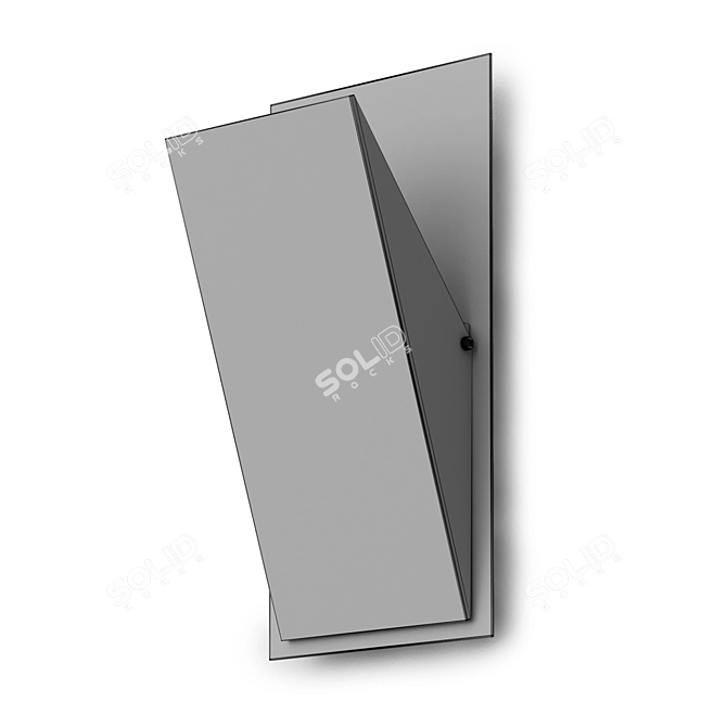 Modern Metal Wall Sconce 3D model image 7