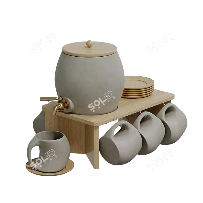 Eco Clay Water Set 3D model image 1