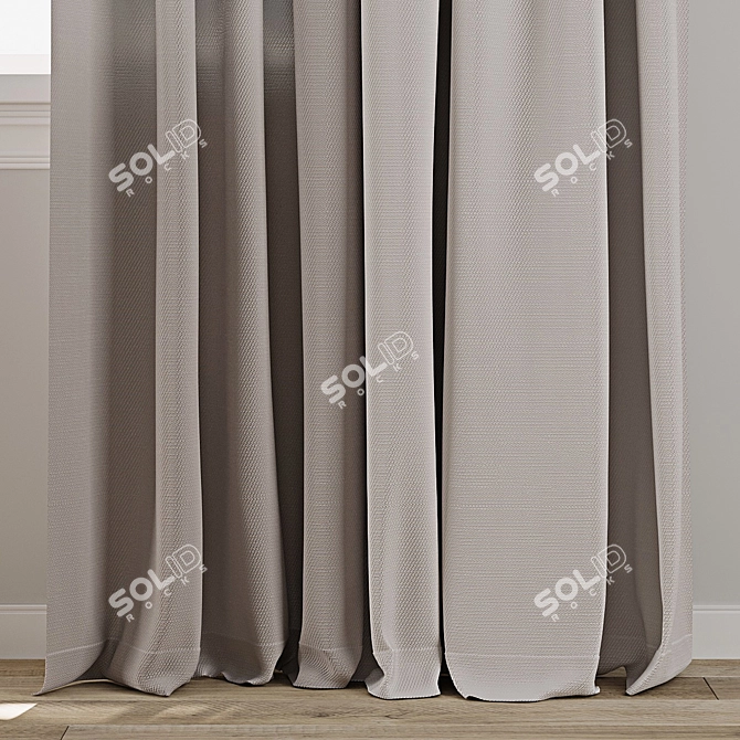 Versatile Curtain 3D Model Set 3D model image 2