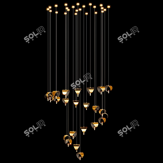 Modern Marchetti Lab Suspension Fixture 3D model image 9