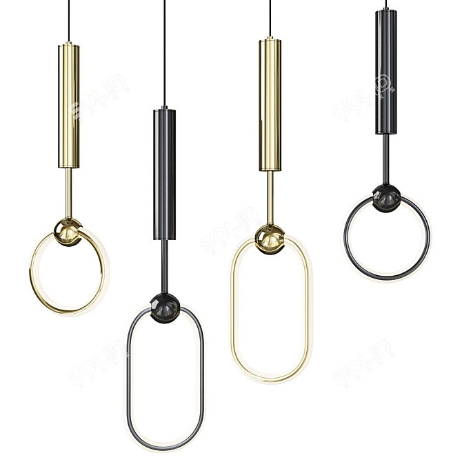 Futuristic A.S. Design Lamp 3D model image 1