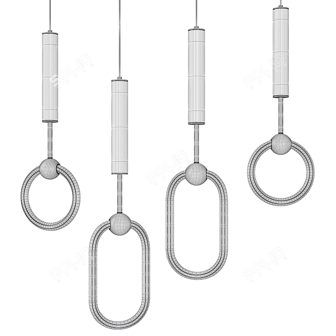 Futuristic A.S. Design Lamp 3D model image 2