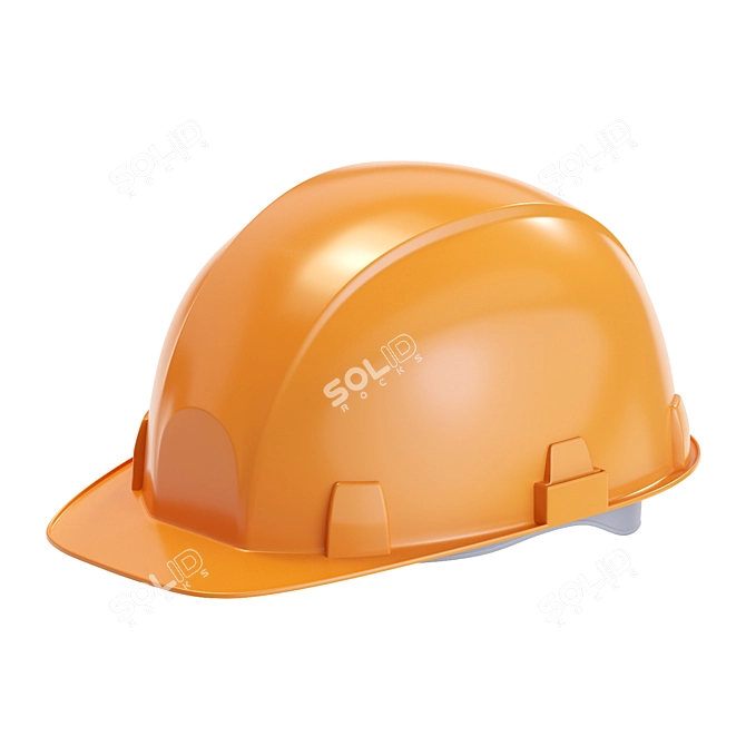 Construction Safety Helmet 3D model image 1