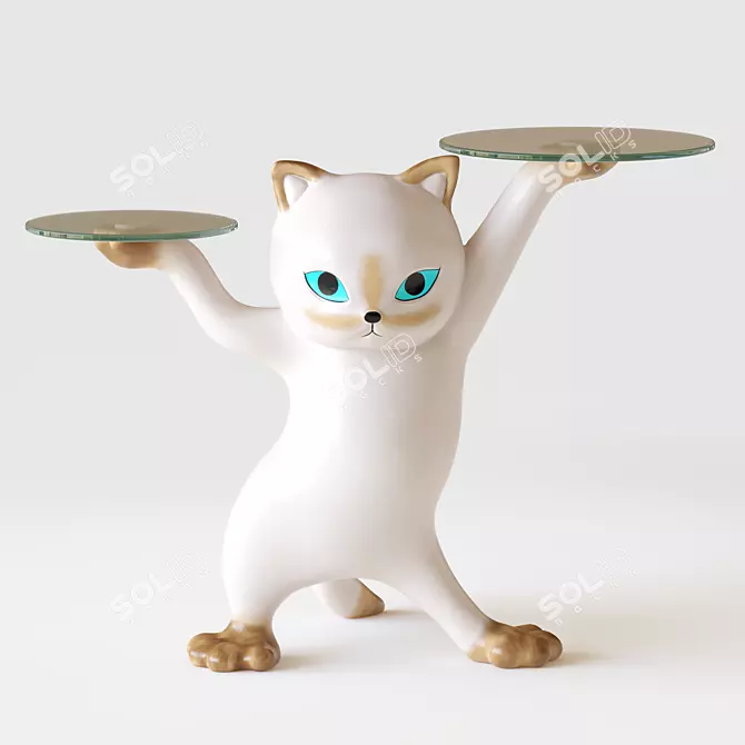 Modern Kitty Side Table By Lula 3D model image 1