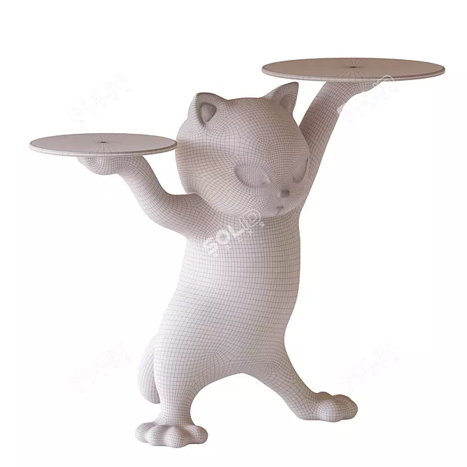 Modern Kitty Side Table By Lula 3D model image 4