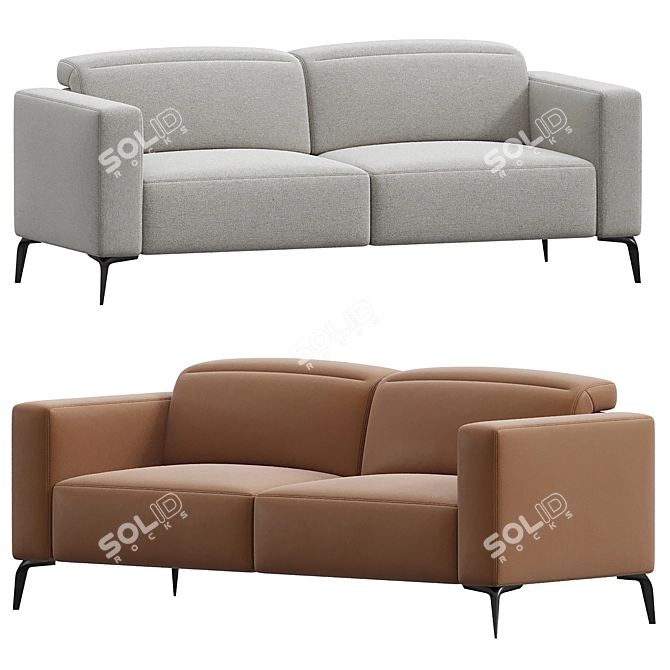 Modern Comfort Zurich Sofa Boconcept 3D model image 1