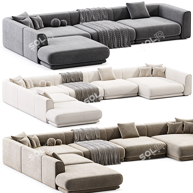 Italian Design Rafael Sofa, 2015 3D model image 1
