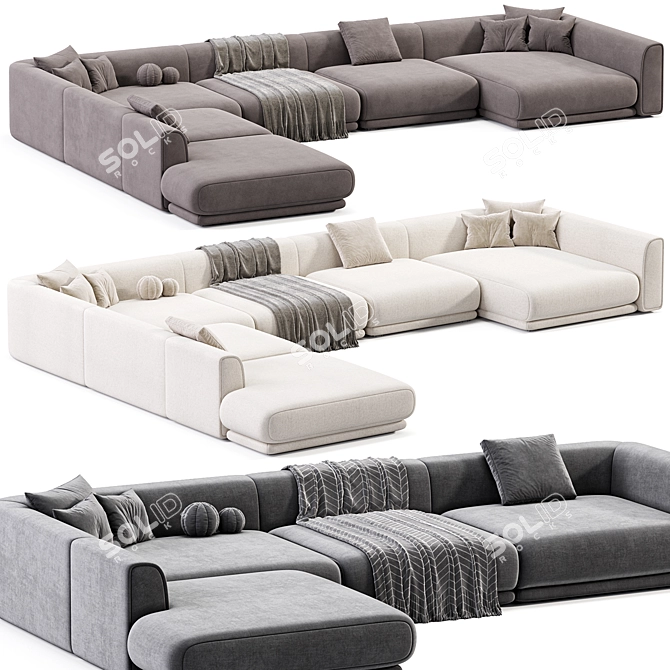 Italian Design Rafael Sofa, 2015 3D model image 2