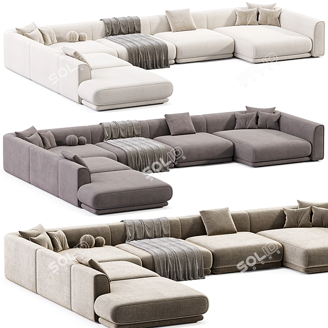 Italian Design Rafael Sofa, 2015 3D model image 3
