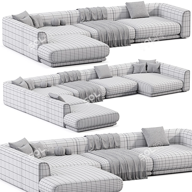 Italian Design Rafael Sofa, 2015 3D model image 4