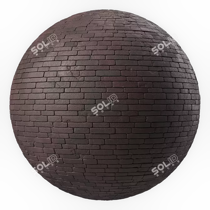 Artisan Brick Texture 4K Decor 3D model image 2