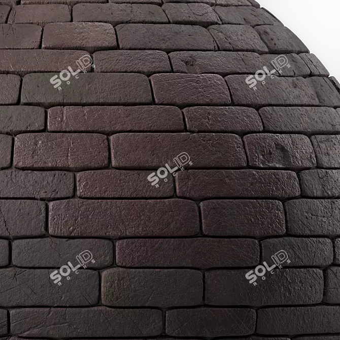 Artisan Brick Texture 4K Decor 3D model image 3