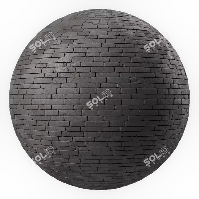 Artisan Brick Texture 4K Decor 3D model image 5