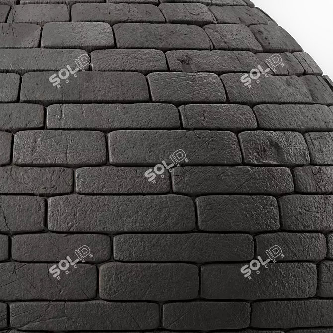 Artisan Brick Texture 4K Decor 3D model image 6