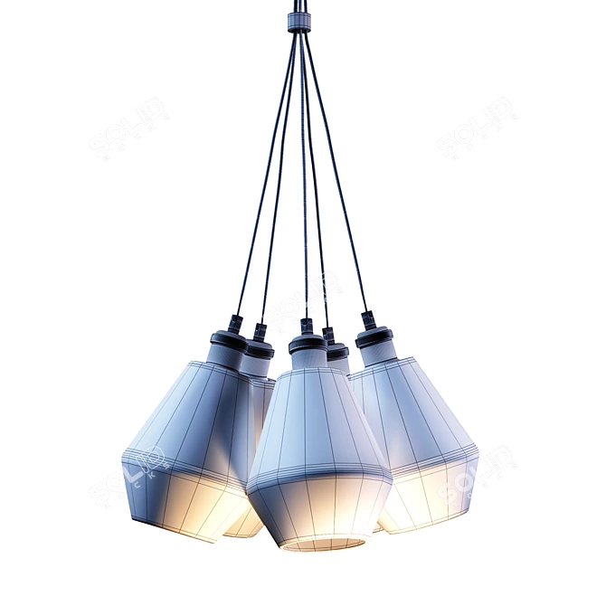 Customizable Genesis Pendant Light 3D model image 2