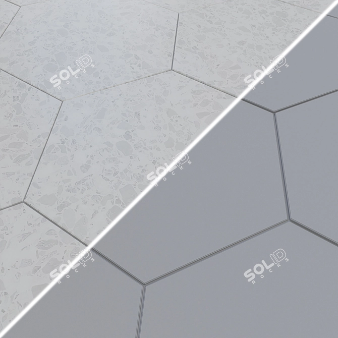 DNA Terrazzo Ceramic Tiles 32x37 cm 3D model image 2