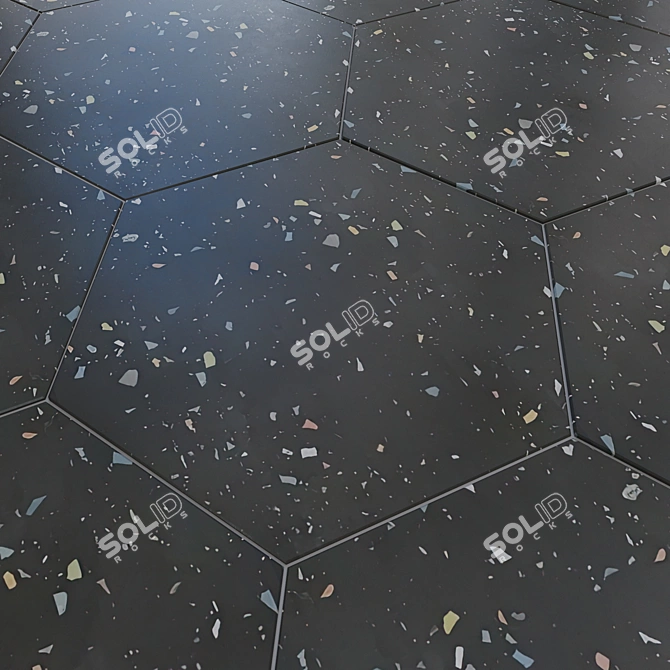 DNA Terrazzo Ceramic Tiles 32x37 cm 3D model image 5