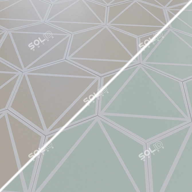 DNA FANCY Wave Lines 20x23cm 3D model image 2