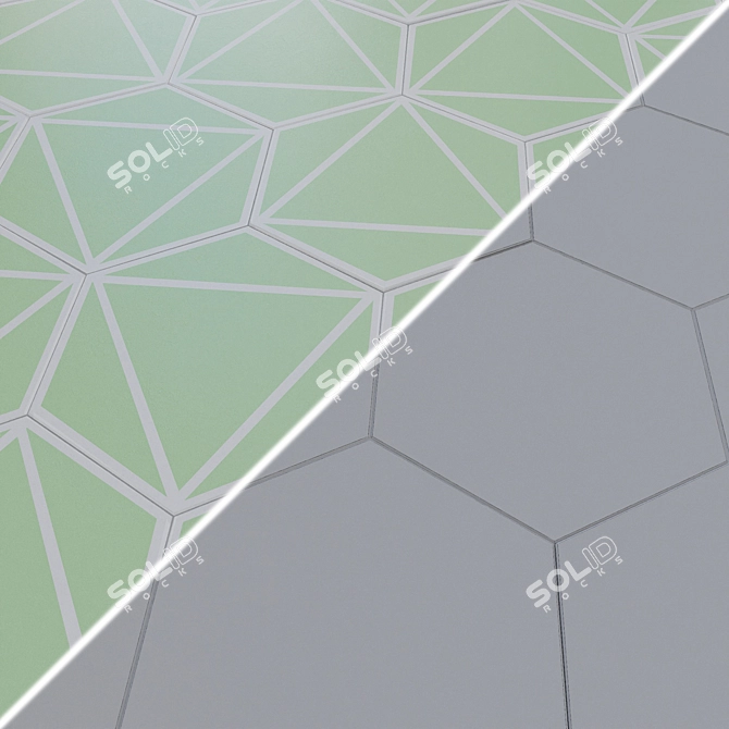 DNA FANCY Wave Lines 20x23cm 3D model image 3