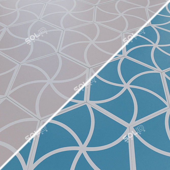 DNA FANCY Wave Lines 20x23cm 3D model image 5