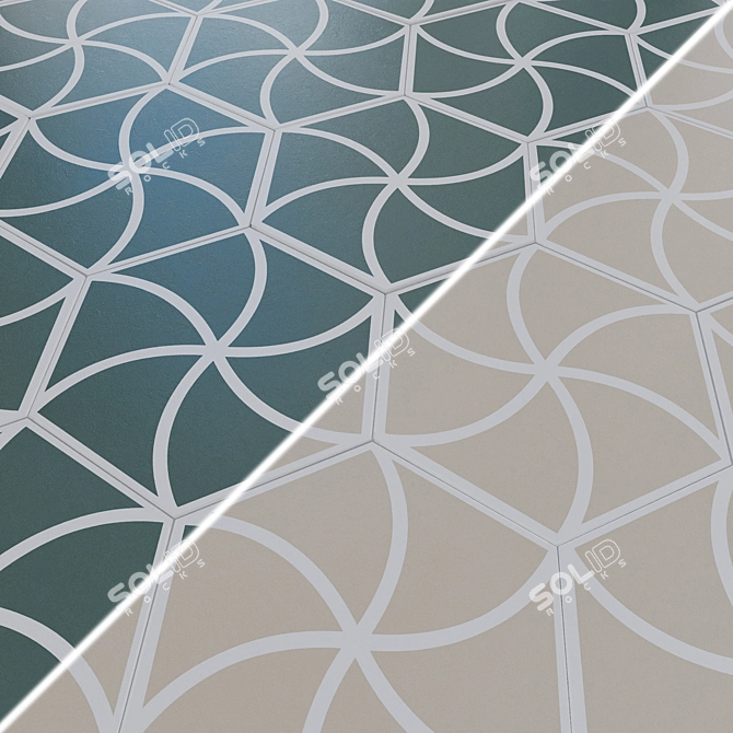 DNA FANCY Wave Lines 20x23cm 3D model image 7