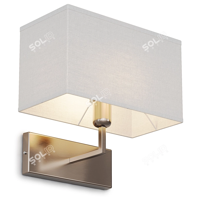 Modern Metal Wall Sconce Illuminate 3D model image 1