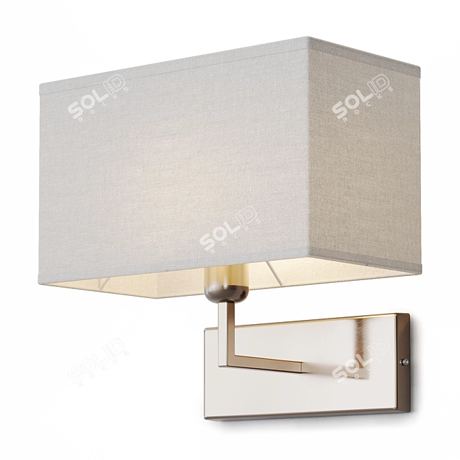 Modern Metal Wall Sconce Illuminate 3D model image 2