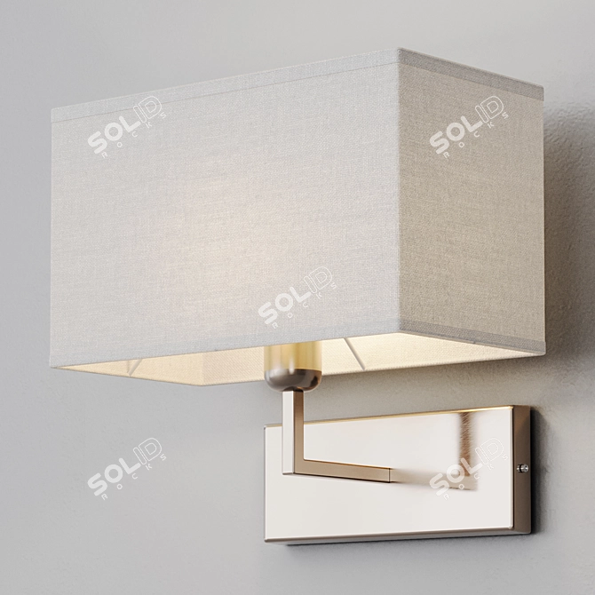 Modern Metal Wall Sconce Illuminate 3D model image 7